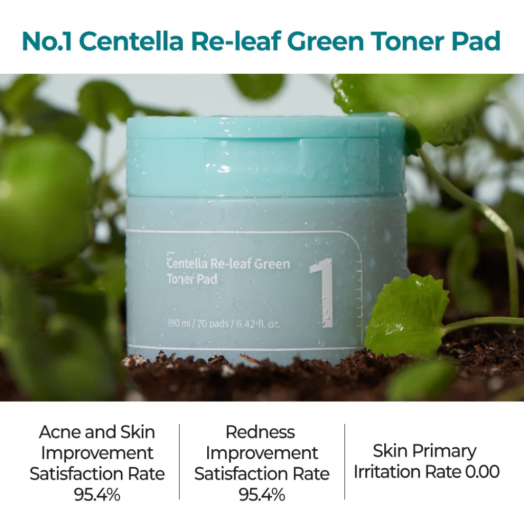 No.1 Centella Re-leaf Green Toner Pad