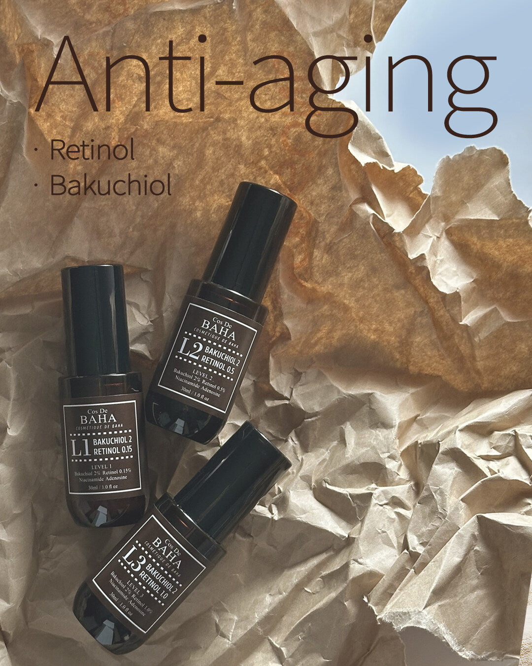 L2 Retinol 1%, Bakuchiol 2% Serum