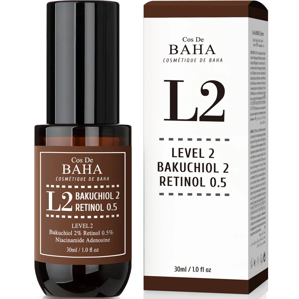 L2 Retinol 0.5%, Bakuchiol 2% Serum