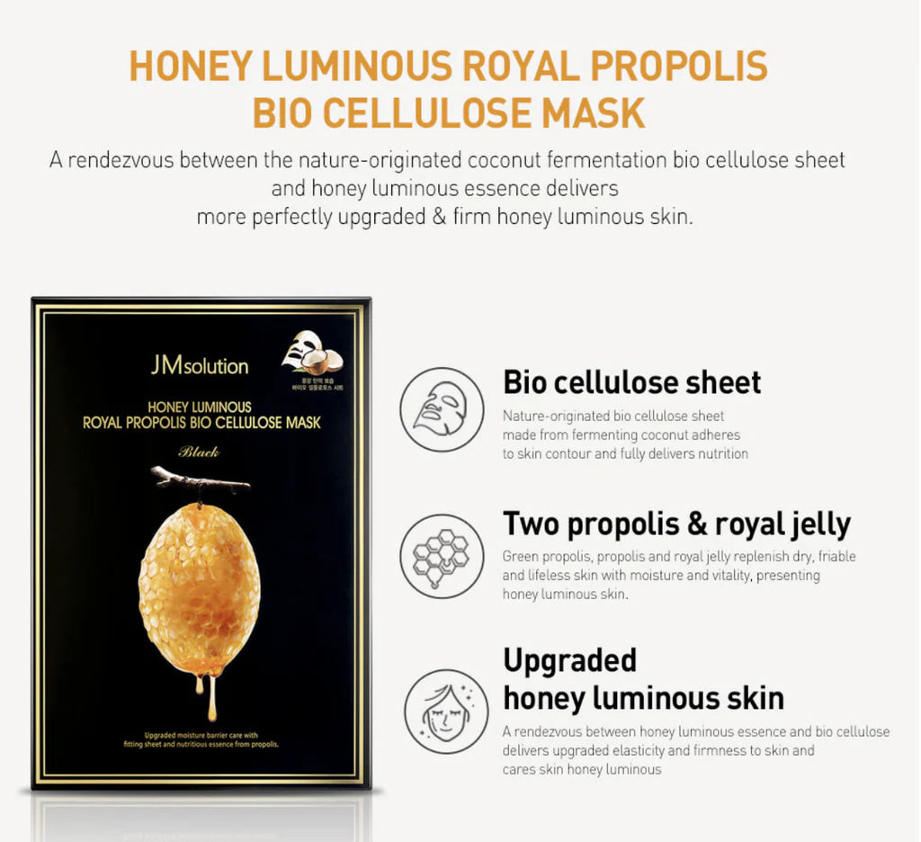Honey Luminous Royal Propolis Mask (10pcs)