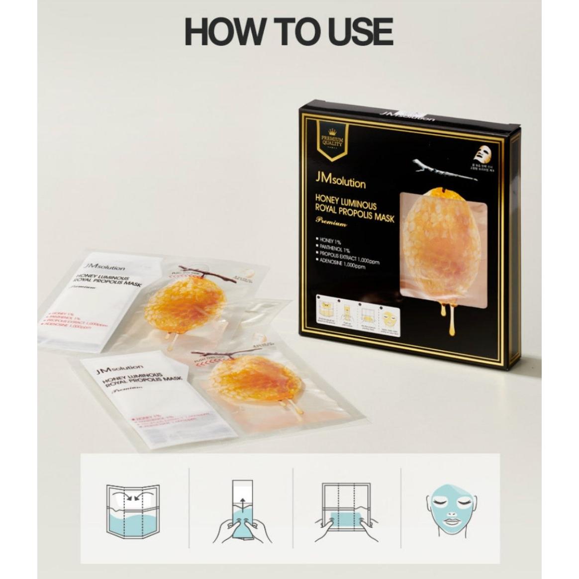 Honey Luminous Royal Propolis Mask Premium (5pcs)
